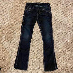 Silver Boot Cut Jeans
